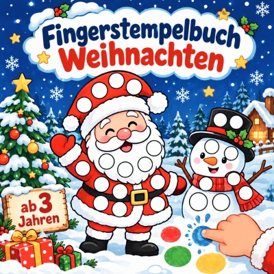 'Cover von Fingerstempelbuch Weihnachten ab 3 Jahren'-Cover