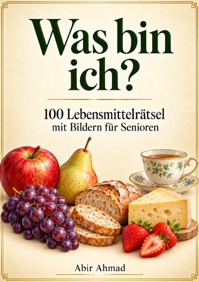 'Cover von Was bin ich? 100 Lebensmittelrätsel mit Bildern für Senioren'-Cover