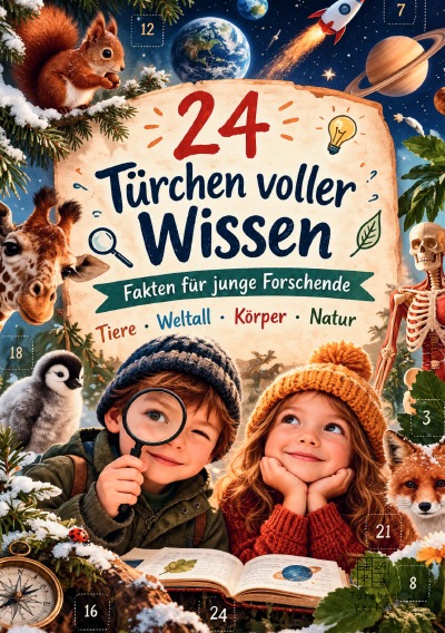 'Cover von 24 Türchen voller Wissen: Adventskalender für junge Forschende'-Cover