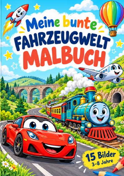 'Cover von Fahrzeug Malbuch'-Cover