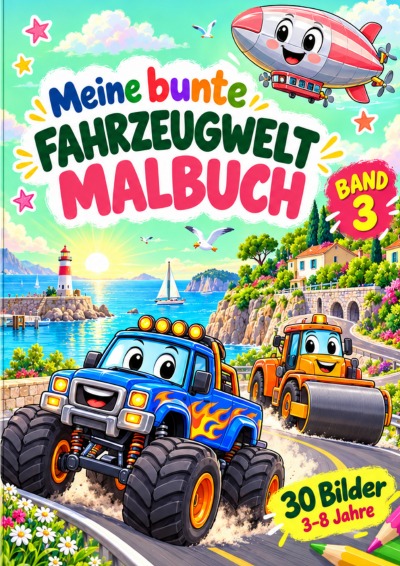 'Cover von Fahrzeug Malbuch Band 3'-Cover