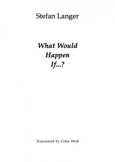 'What would happen if…?'-Cover