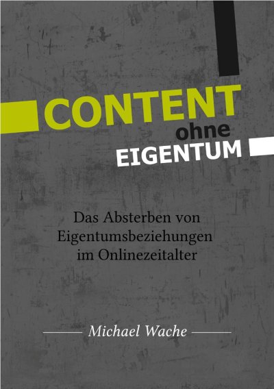 'CONTENT ohne EIGENTUM'-Cover