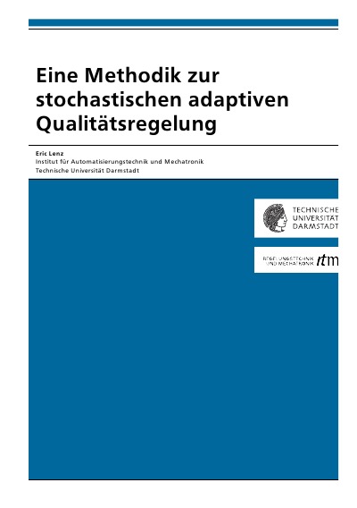 'Eine Methodik zur stochastischen adaptiven Qualitätsregelung'-Cover