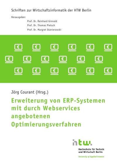 'Cover von Erweiterung von ERP-Systemen mit durch Webservices angebotenen Optimierungsverfahren'-Cover
