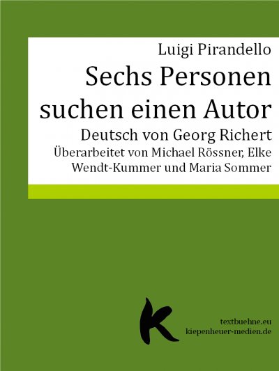 'Cover von SECHS PERSONEN SUCHEN EINEN AUTOR'-Cover