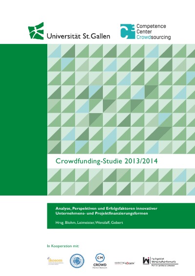 'Cover von Crowdfunding-Studie 2013/2013'-Cover