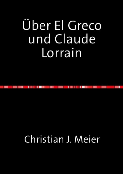 'Cover von Über El Greco und Claude Lorrain'-Cover