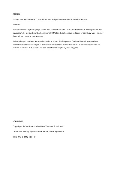 'Cover von Atmen'-Cover