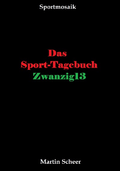 'Das Sport-Tagebuch Zwanzig13'-Cover