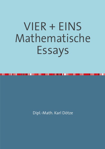 'VIER + EINS Mathematische Essays'-Cover