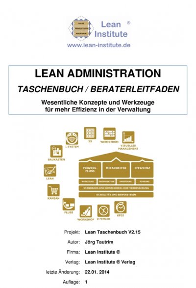 'Lean Administration Taschenbuch'-Cover