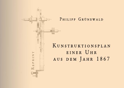 'Cover von Konstruktionsplan einer Uhr aus dem Jahr 1867'-Cover