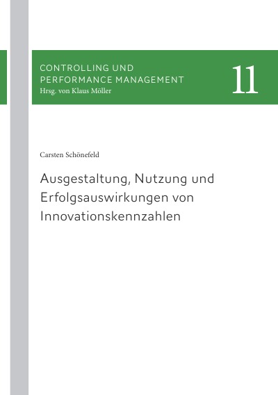 'Cover von Ausgestaltung, Nutzung und Erfolgsauswirkungen von Innovationskennzahlen'-Cover