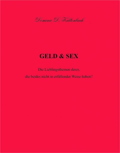 'GELD & SEX'-Cover