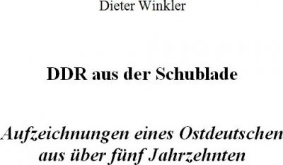 'DDR aus der Schublade'-Cover