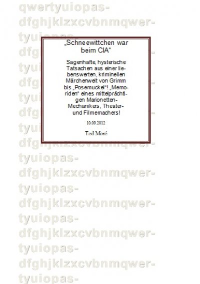 'Schneewittchen war beim CIA'-Cover