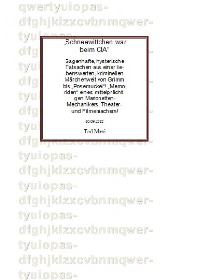 'Cover von Schneewittchen war beim CIA'-Cover