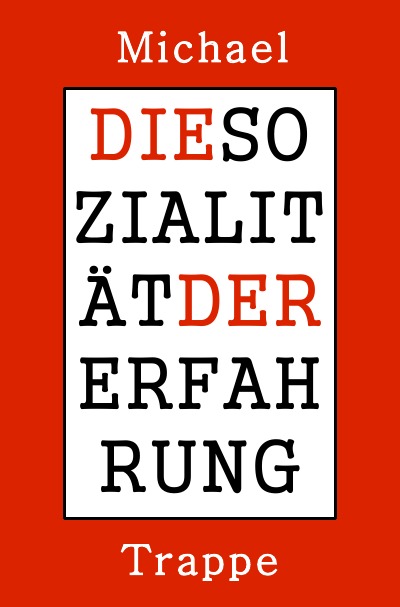 'Cover von Die Sozialität der Erfahrung'-Cover