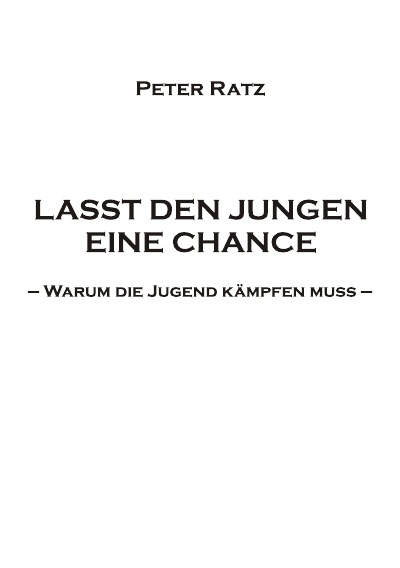 'Cover von LASST DEN JUNGEN EINE CHANCE'-Cover