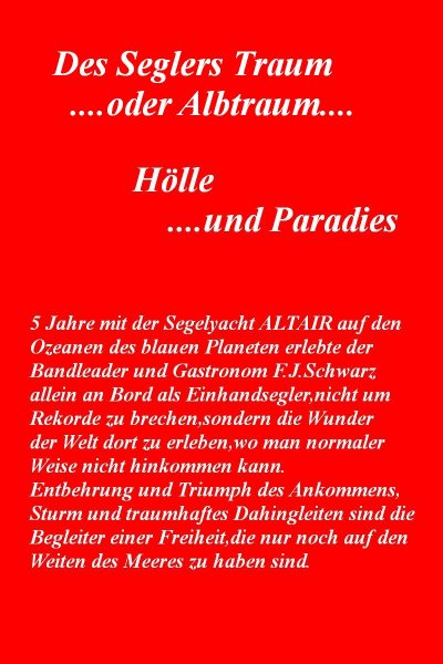 'Cover von Des Seglers Traum …..oder Albtraum'-Cover