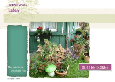 'Cover von Aus der Quelle leben'-Cover