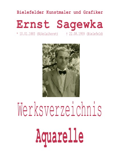 'Cover von Bielefelder Kunstmaler und Grafiker Ernst Sagewka'-Cover