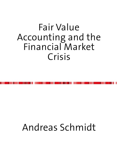 'Cover von Fair Value Accounting and the Financial Market Crisis'-Cover