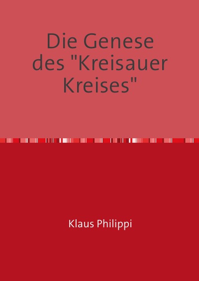 'Cover von Die Genese des „Kreisauer Kreises“'-Cover