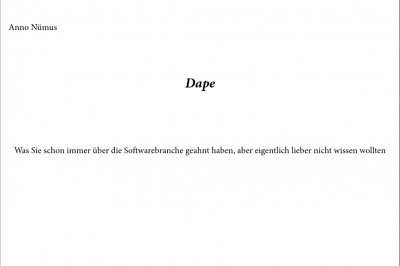 'Dape'-Cover
