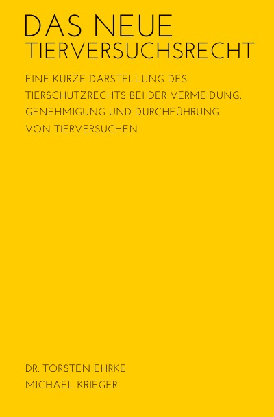 'Cover von Das neue Tierversuchsrecht'-Cover