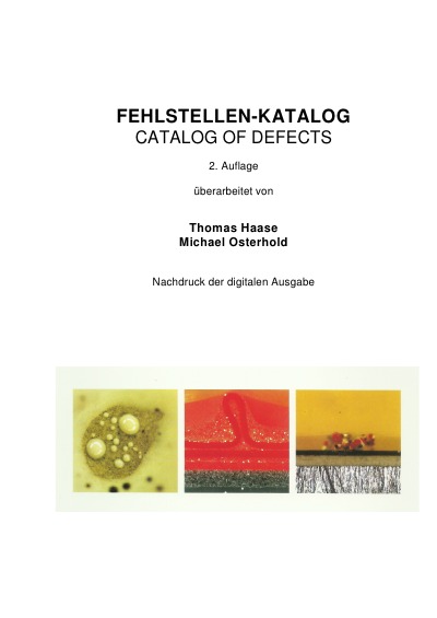 'Fehlstellen-Katalog – Catalog of Defects'-Cover