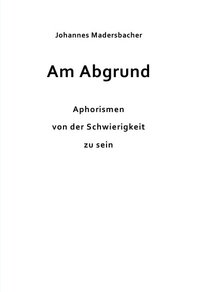 'Am Abgrund'-Cover