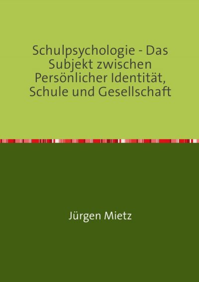 'Schulpsychologie –'-Cover