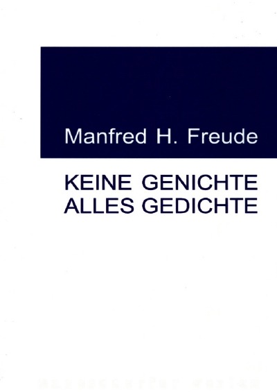 'Cover von Keine Genichte – Alles Gedichte'-Cover