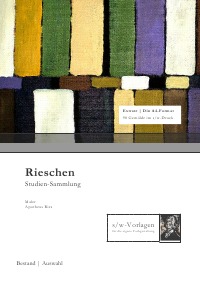 Rieschen - Studien-Sammlung im s/w-Druck nach Apotheus Ries - Uwe-Xaver Croix
