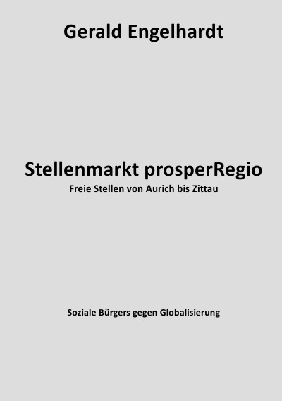 'Cover von Stellenmarkt prosperRegio'-Cover