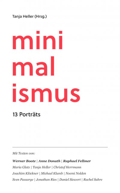 'Minimalismus'-Cover