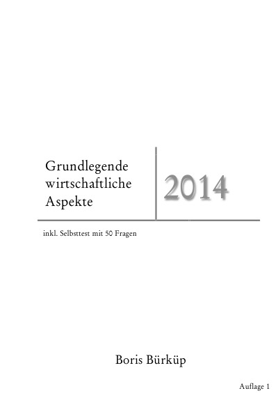 'Cover von Grundlegende wirtschaftliche Aspekte 2014'-Cover