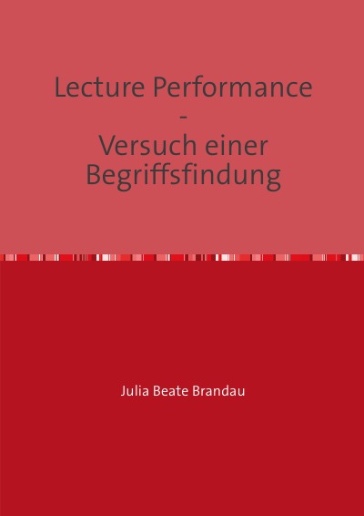 'Cover von Lecture Performance'-Cover
