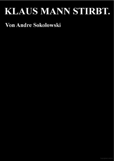 'Cover von KLAUS MANN STIRBT.'-Cover