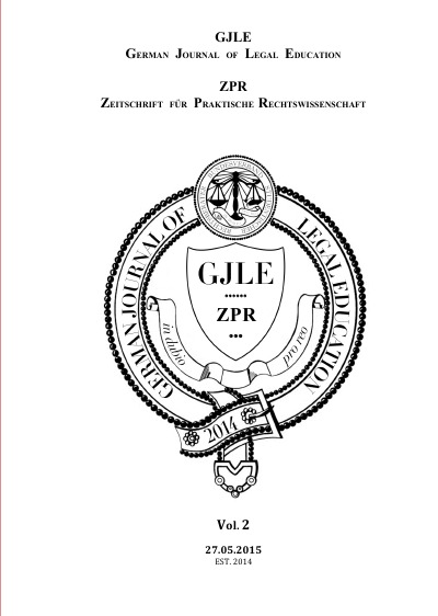 'Cover von German Journal of Legal Education – 2015 – Vol. 2'-Cover