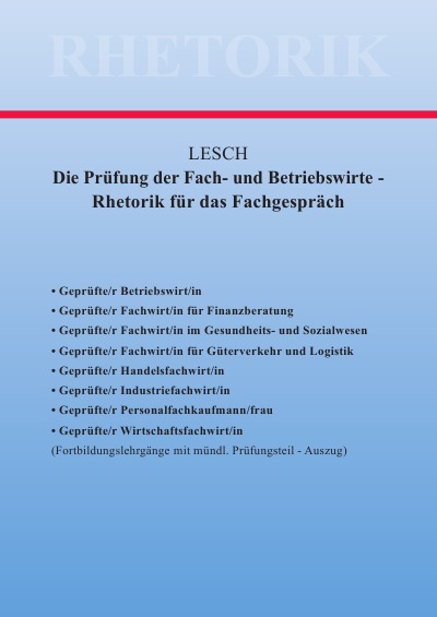 'Cover von Die Prüfung der Fach- und Betriebswirte'-Cover
