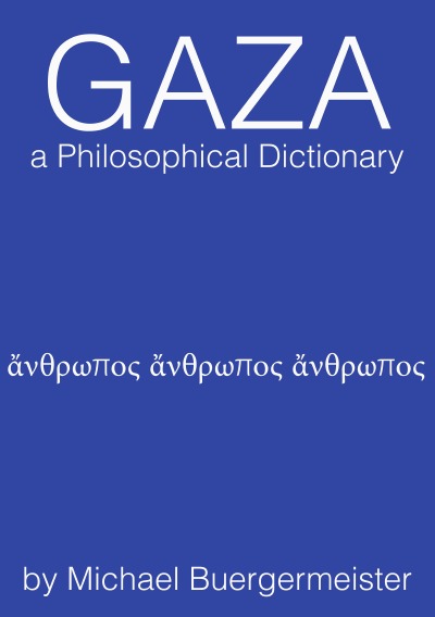 'Gaza a Philosophical Dictionary'-Cover