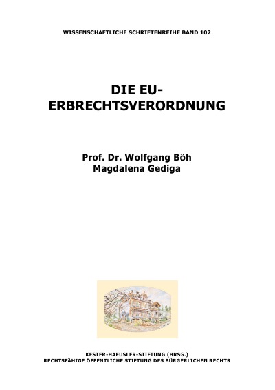 'Die EU-Erbrechtsverordnung'-Cover
