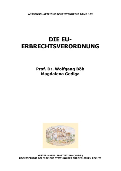 'Cover von Die EU-Erbrechtsverordnung'-Cover