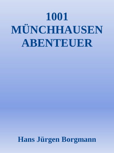 '1001 Münchhausen Abenteuer'-Cover