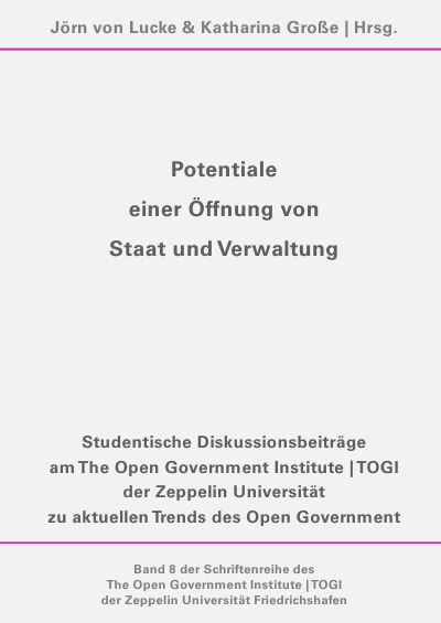 'Cover von Potentiale einer Öffnung von Staat und Verwaltung'-Cover