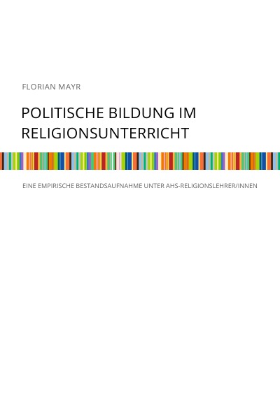 'Politische Bildung im Religionsunterricht'-Cover