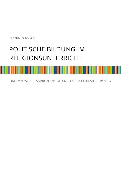 'Cover von Politische Bildung im Religionsunterricht'-Cover